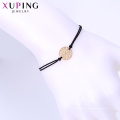 75400 xuping Jóias 18k pulseira elegante de cor de ouro para as mulheres